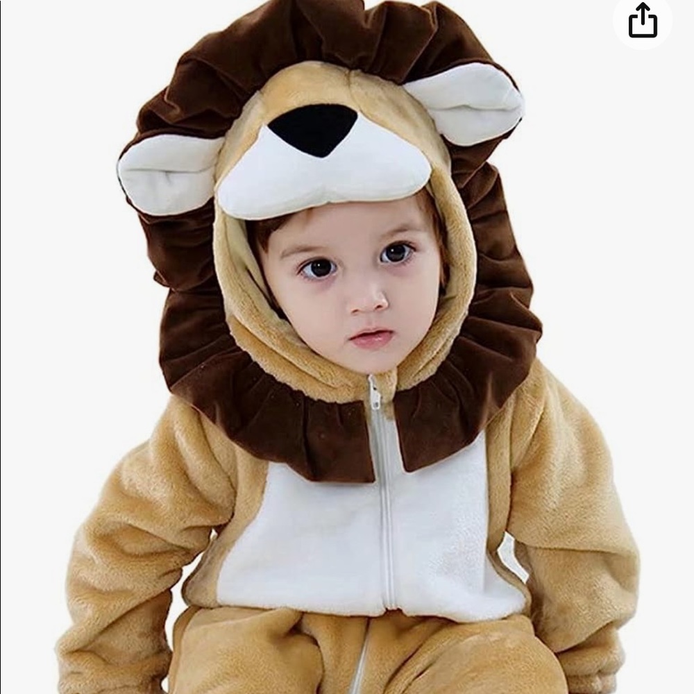 NWT Lion Halloween Onesie-3T